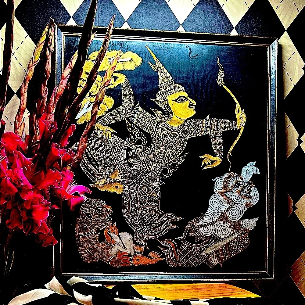 Large Thai Temple Silk Art 20